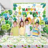 Set 9 Accesorii de Masa, Vivimall, Colectia Dino Park, 82 Piese, din Carton/Plastic/Hartie, Multicolor - vivimall.ro