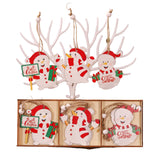 Set 9 Decoratiuni De Craciun Din Lemn, Cu Snur Pentru Agatare In Brad, 3 Modele, Diferite Dimensiuni - vivimall.ro