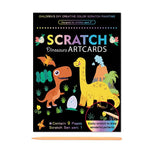 Set 9 Planse Razuibile, Scratch Artcards, +3 Ani, De Razuit Si De Colorat, 19 X 14 Cm, Model Dinozauri, Multicolor - vivimall.ro