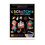 Set 9 Planse Razuibile, Vivimall, Scratch ArtCards, +3 Ani, de Razuit si de Colorat, 19 x 14 cm, Model Pirati, Multicolor - vivimall.ro
