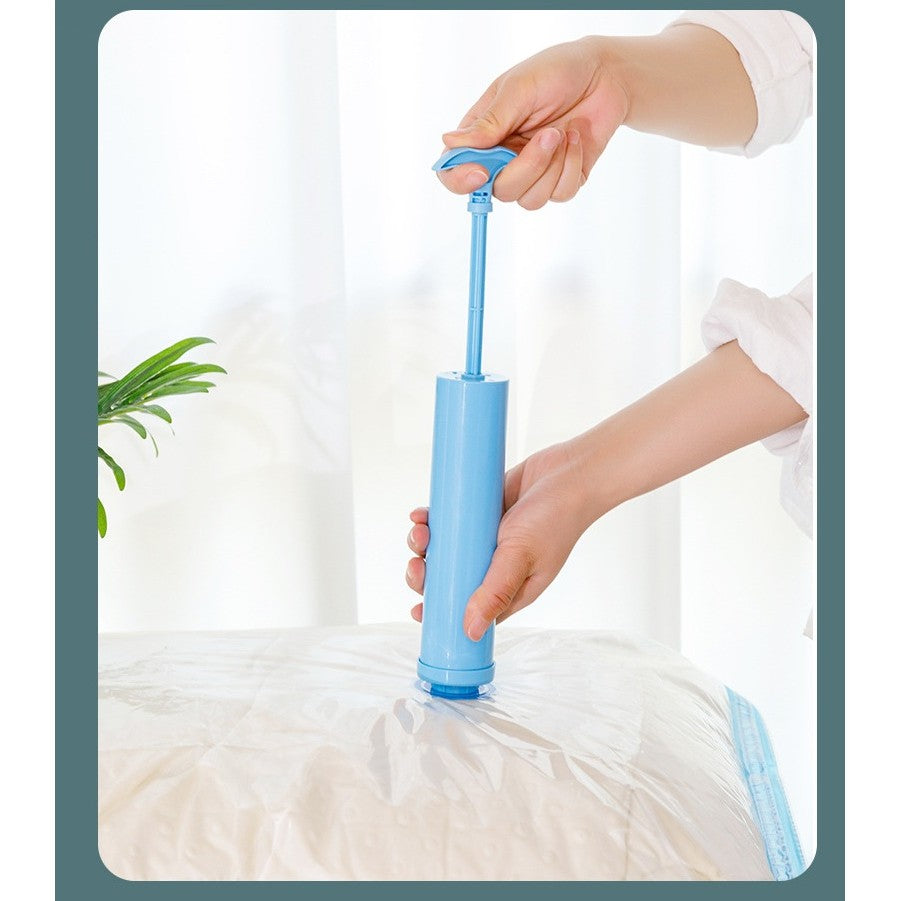 Set 9 Saci de Vidat Haine, Vivimall, Marimi Diferite, Vidare prin Vacuum, Reutilizabili, Impermeabili, Pompa Inclusa, Transparent - vivimall.ro