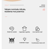Set Adapost Pentru Animalute Casa De Papusi Cu Mobilier Si Ustensile, Activitati Distractive