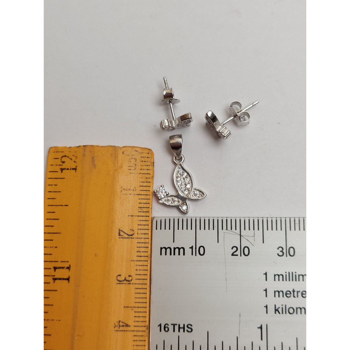 925 Ezüst Pillangó Szett Kövekkel, Jolie Ezüst, 2.3G