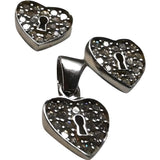 Set Argint 925 Inimioara cu Yala - vivimall.ro