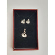 Set Argint 925 Lebada cu Zirconii, Jolie Silver, 2.7g, 1.5 cm x 1 cm - vivimall.ro
