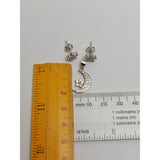 Set Argint 925 Semiluna cu Floare, Jolie Silver, 3.2g, 2 cm x 1.3 cm - vivimall.ro