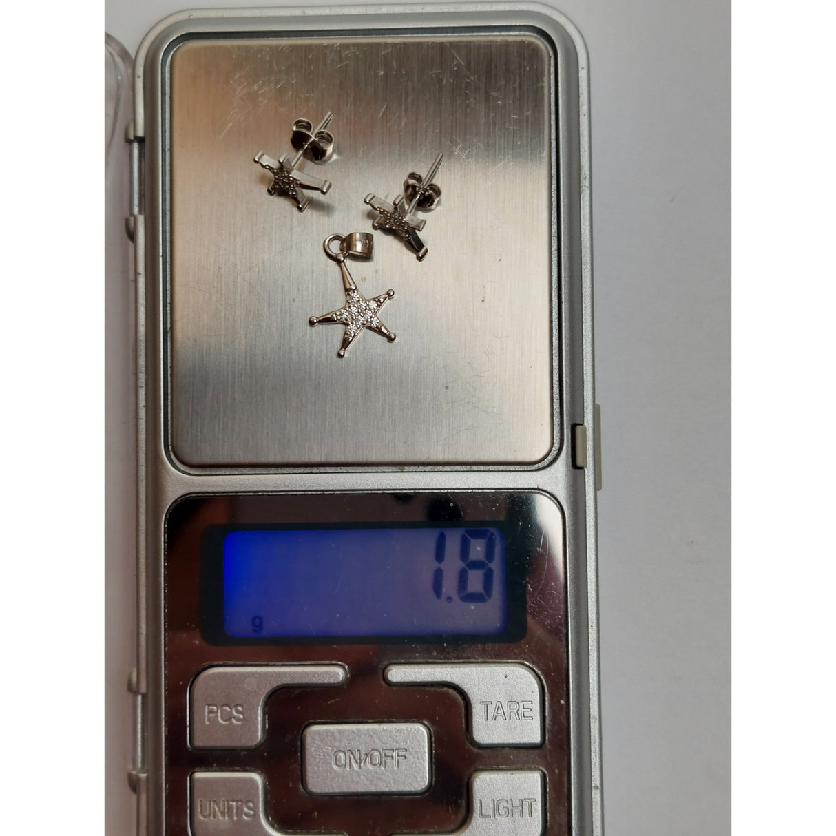 925 Ezüst Aszimmetrikus Csillagok Szett, Jolie Ezüst, 1.8G