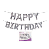 Set 13 Baloane Folie, Tip Ghirlanda, Model Happy Birthday, 40 Cm,
