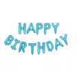 Set baloane folie Vivimall, Happy Birthday, 40 cm, baby blue - vivimall.ro