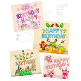 Set baloane folie Flippy, Happy Birthday, 40 cm, multicolor - vivimall.ro