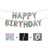 Set baloane folie Flippy, Happy Birthday, 40 cm, multicolor - vivimall.ro