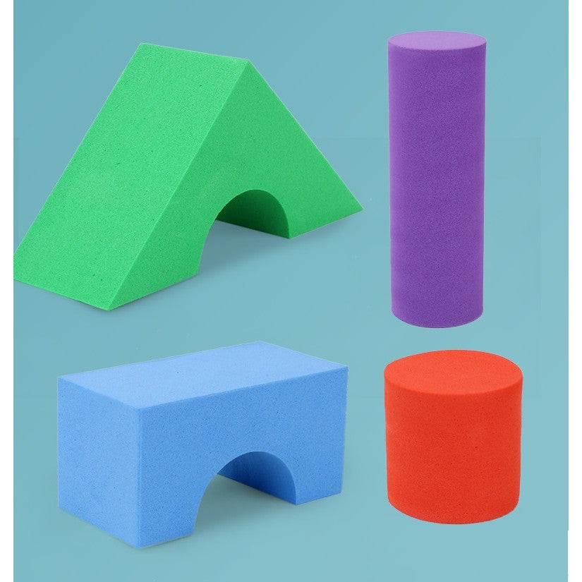 Set Blocuri de Constructie din Spuma EVA, Vivimall, 29 de Piese, Interactive, 24.5x16x3.7 cm, Multicolor - vivimall.ro