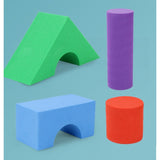 Set Blocuri de Constructie din Spuma EVA, Vivimall, 29 de Piese, Interactive, 24.5x16x3.7 cm, Multicolor - vivimall.ro