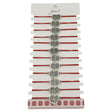 Bratara Martisor pentru Dama, Jolie, Model Copac in Inima, Set 12 bucati, Pandativ Argintiu din Inox cu Snur Rosu Ajustabil - vivimall.ro