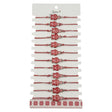 Bratara Martisor pentru Dama, Jolie, Model Bufnita, Set 12 bucati, Pandativ din Aliaj cu Print Traditional, Snur Ajustabil Impletit, Alb/Rosu - vivimall.ro