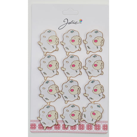 Set 12 Brose Martisor pentru Copii Oaie Transformata in Extraterestru - vivimall.ro