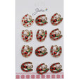 Set 12 Brose Martisor Primavara Potcoava cu Pietre cu Buburuz si Floare - vivimall.ro