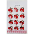 Set 12 Brose Martisor Primavara Buburuza cu Motiv Traditional - vivimall.ro