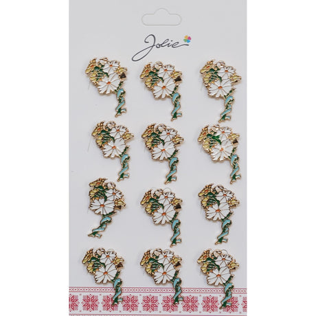 Set 12 Brose Martisor Margarete Impletite - vivimall.ro