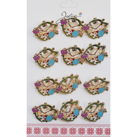 Set 12 Brose Martisor Castelul din Povesti - vivimall.ro