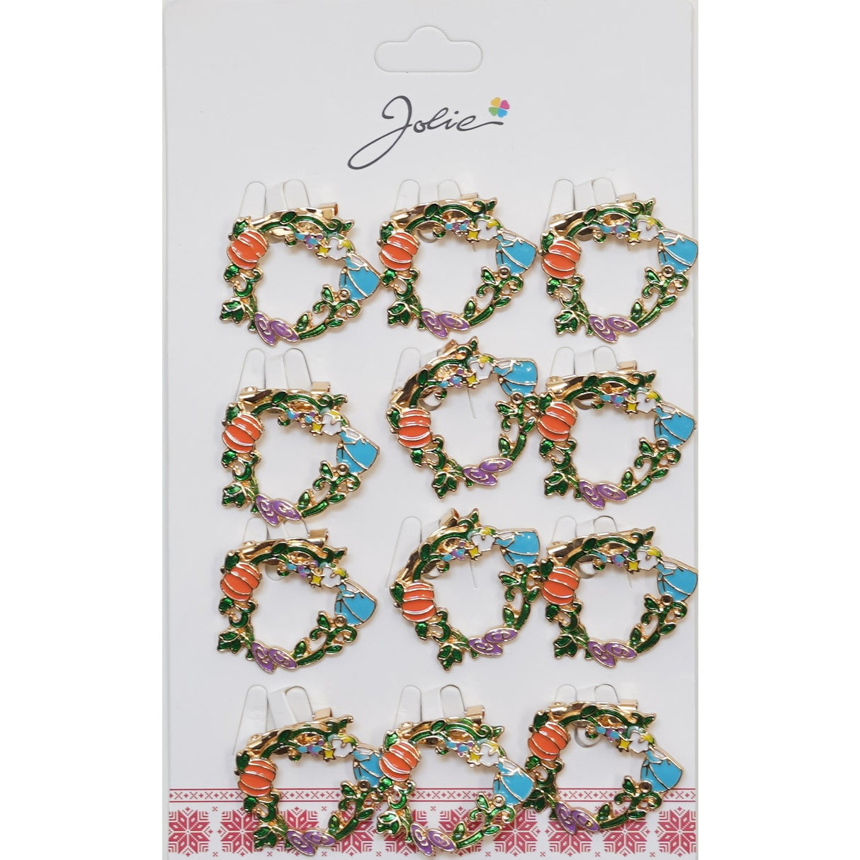 Set 12 Brose Martisor Coroana Flori - vivimall.ro