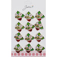 Set 12 Brose Martisor Capsuna Inflorita - vivimall.ro