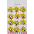 Set 12 Brose Martisor Albina pe Floare Galbena - vivimall.ro