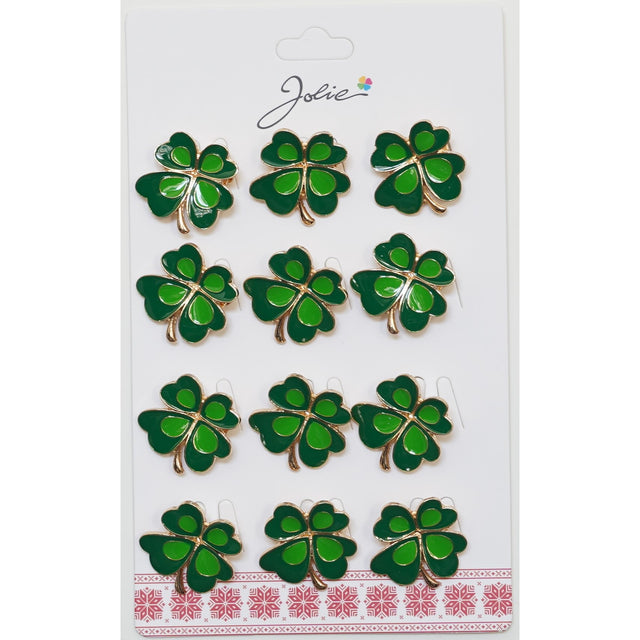 Set 12 Brose Martisor Primavara Trifoi Verde - vivimall.ro