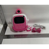 Set Camera Instantanee pentru Copii, Flippy, Ecran HD 2.4'', 24MP, 720P Video, 1200 mAh, cu Functie de Printare Alb-Negru, cablu USB-C, Bluetooth, Compatibil iOS/Android, Imprimare APP, Model Iepure Emoji, Roz - vivimall.ro