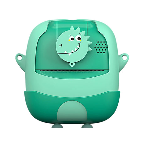 Set Camera Instantanee pentru Copii, Vivimall, Ecran HD 2.4'', 24MP, 720P Video, 1200 mAh, cu Functie de Printare Alb-Negru, cablu USB-C, Bluetooth, Compatibil iOS/Android, Imprimare APP, Model Dinozaur, Verde - vivimall.ro