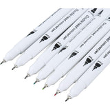 Set Carioci pe Baza de Apa, Vivimall, 2 in 1, pentru Pictura, Caligrafie, 100 Culori, Penar Negru, Corp Carioca Alb, 23.5 x 19.5 x 7.5 cm, Multicolor - vivimall.ro