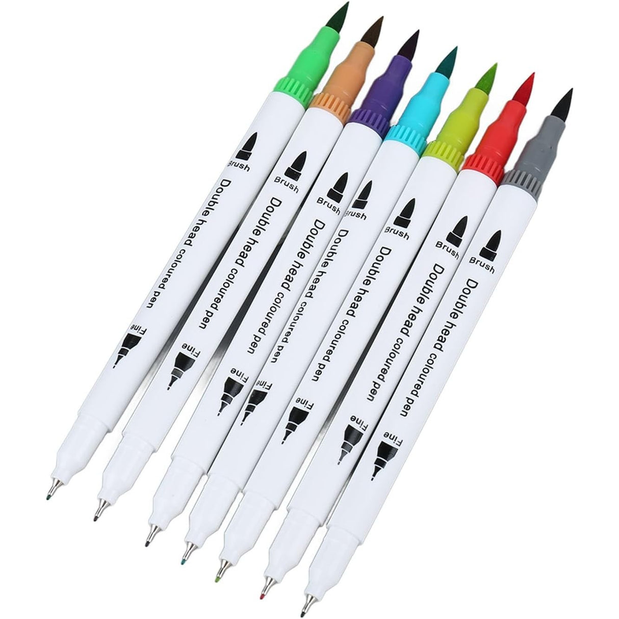 Set Carioci pe Baza de Apa, Vivimall, 2 in 1, pentru Pictura, Caligrafie, 100 Culori, Penar Negru, Corp Carioca Alb, 23.5 x 19.5 x 7.5 cm, Multicolor - vivimall.ro