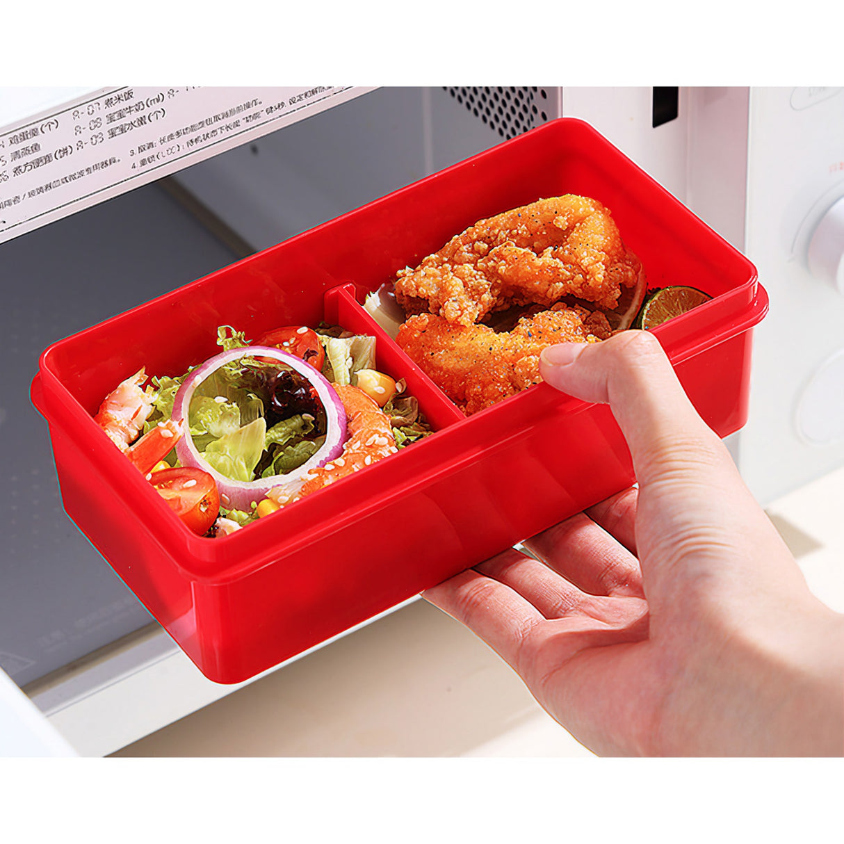 Set caserole pentru pranz interactive, Vivimall, cuburi de construit, plastic, multicolor - vivimall.ro