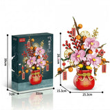 Set de Constructie, Flippy, Vaza Decorativa cu Flori, 818 piese, 6+ ani, Planta Artificiala, Decor Floral Elegant, Idee de Cadou pentru Femei, Cadou pentru Iubita si Pasionatii de Jocuri de Constructie Creativa - vivimall.ro