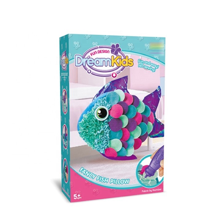 Set creatie perna pentru copii, Dream Kids, Peste - vivimall.ro