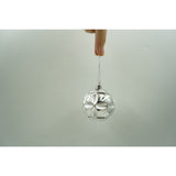 Set de 12 ornamente de brad, Vivimall, de tip Glob, Argintiu, din plastic, cu finisaj sclipitor , cutie  6  cm adancime x 30  cm inaltime x 18  cm lungime) - vivimall.ro