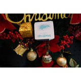 20 darabos karácsonyi díszkészlet, gömb alakú, polisztirolból készült, csillámos bevonattal, doboz méretei: 4 cm mélység x 20 cm hosszúság x 16 cm magasság