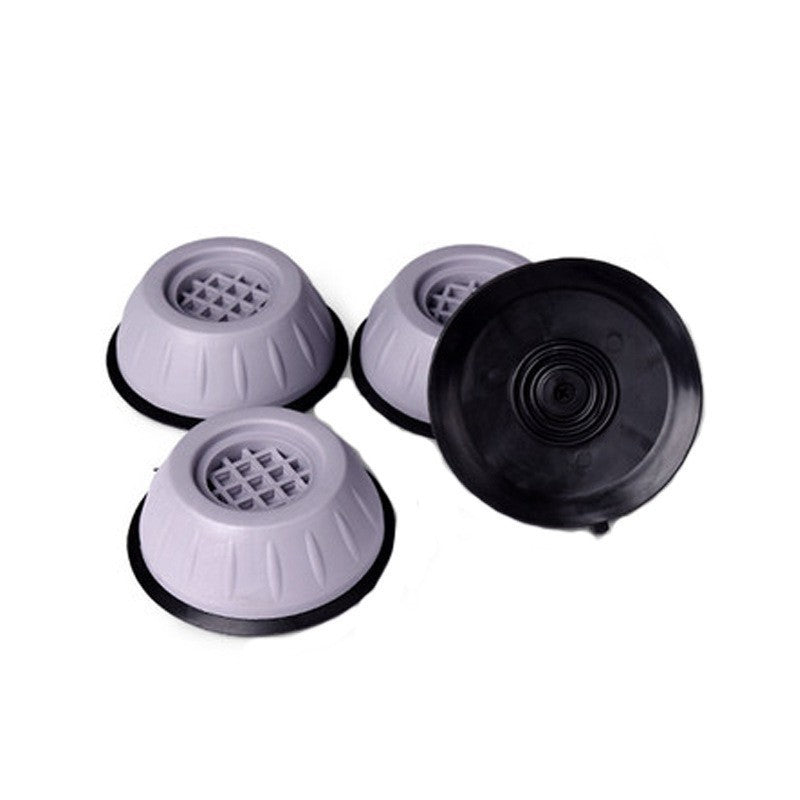 Set de 4 Picioare Antivibratii, Vivimall, 8 cm, Gri, cu Ventuza Cauciuc, Instalare Rapida, pentru Masina de Spalat, Uscator sau Frigider - vivimall.ro