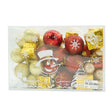 Set de 45 ornamente de brad, Vivimall, de tip Glob, , din polistiren, cu finisaj sclipitor , cutie  8  cm adancime x 24  cm lungime x 16  cm inaltime - vivimall.ro