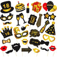 Set Accesorii pentru Petrecere, Vivimall, Props pentru Coltul de Poze, pentru Majorat, Aniversare 18 Ani, Ochelari, Palarii, Mustata, Cravata, pentru Evenimente, Multicolor - vivimall.ro