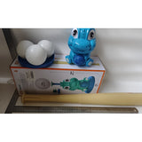 Set de Baseball 5 Piese pentru Copii, Vivimall, Jucarie Dinosaur Press, 14x23 cm, Verde/Albastru - vivimall.ro