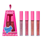 Set de Buze, KEVIN & COCO, Cloud Bubble, 4 Lip Gloss-uri,  15.1 x 8.1 x 2 cm, Roz/Nude - vivimall.ro