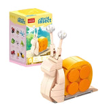 Set de construcție Flippy Melc 3D, 62 piese plastic ABS, colecția Lumea Insectelor Mini, vedere frontală