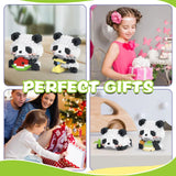 Set de Constructie, Flippy, Model Panda cu Bambus, 159 Piese, Model 3D, Jucarie Educativa STEM, +6 Ani, Plastic ABS, 7.8 x 4.1 x 11.3 cm, Mov - vivimall.ro