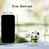 Set de Constructie, Flippy, Model Panda cu Cerc de Inot, 180 Piese, Model 3D, Jucarie Educativa STEM, +6 Ani, Plastic ABS, 7.8 x 4.1 x 11.3 cm, Verde Deschis - vivimall.ro