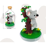 Set de Construit in Sticla, Flippy, 608 Piese, din Plastic, +14 Ani, 10 x 19.6 cm, Model Koala, Multicolor - vivimall.ro