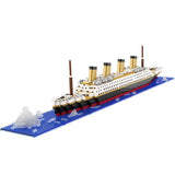 Set de Constructie Vaporul Titanic, Vivimall, 6 Ani, Ornament Creativ, 56x11x8 cm, 1787 de Piese, Multicolor, Resigilat - vivimall.ro