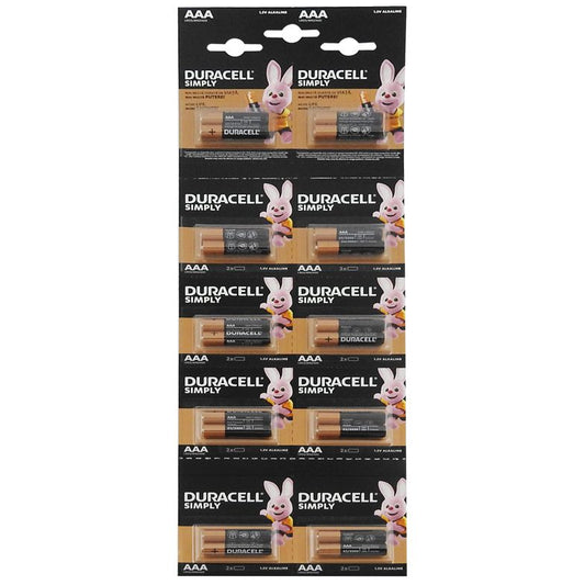Készlet, Duracell R3 AAA elemek, 20 db /