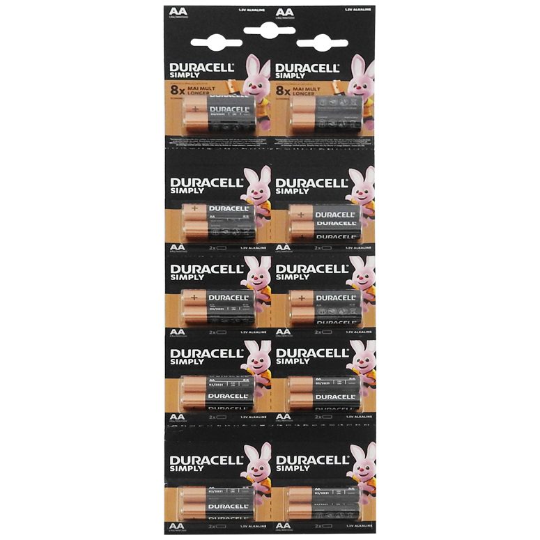 Set, Duracell Baterii R6 Aa 20 buc /