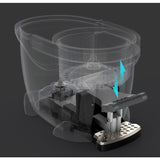 Set Galeata cu Pedala si Mop Rotativ 360°, Vivimall, Cu Actiune Centrifuga x4, Pentru Uz Casnic, Maner din Otel Inoxidabil Telescopic, 2 Capte din Bumbac, 46x30x28 cm, Verde Matcha - vivimall.ro